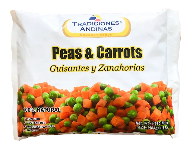 Guisantes y zanahorias