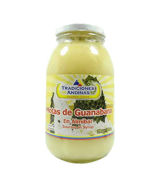 Motas de Guanabana en Almíbar