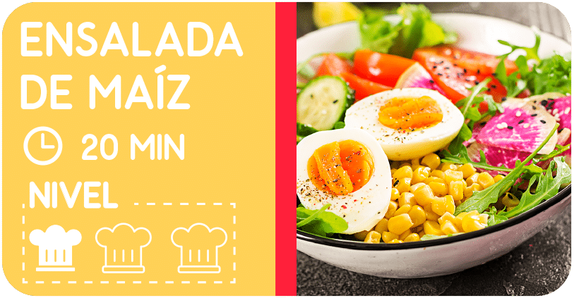 Ensalada de maíz Ensalada salad corn con maíz dulce