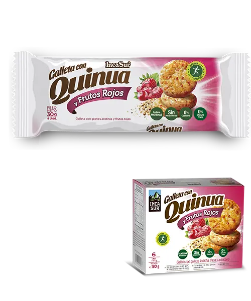 Quinoa Cookies with Red Fruits