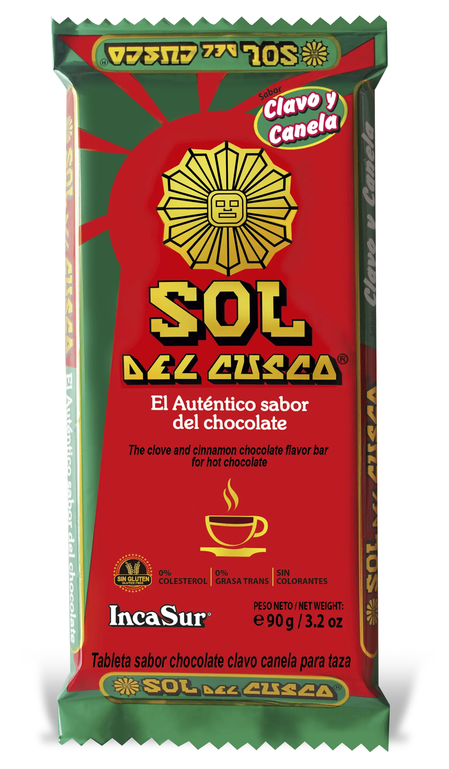 Tablete de chocolate SOL DEL CUZCO sabor a canela y clavos
